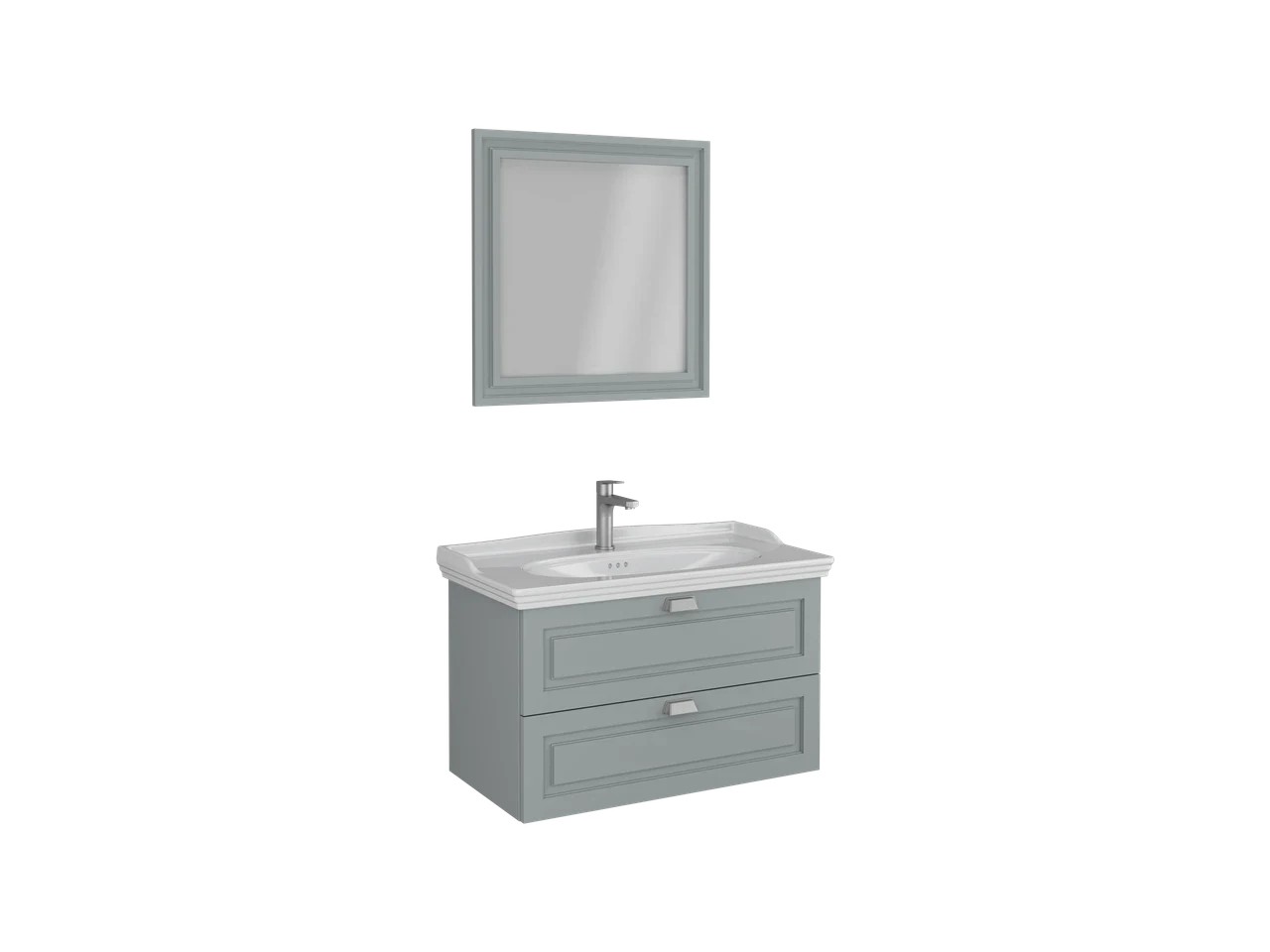 Isvea Valentia Washbasin Unit Double Drawer 90 cm 27VLS067091I