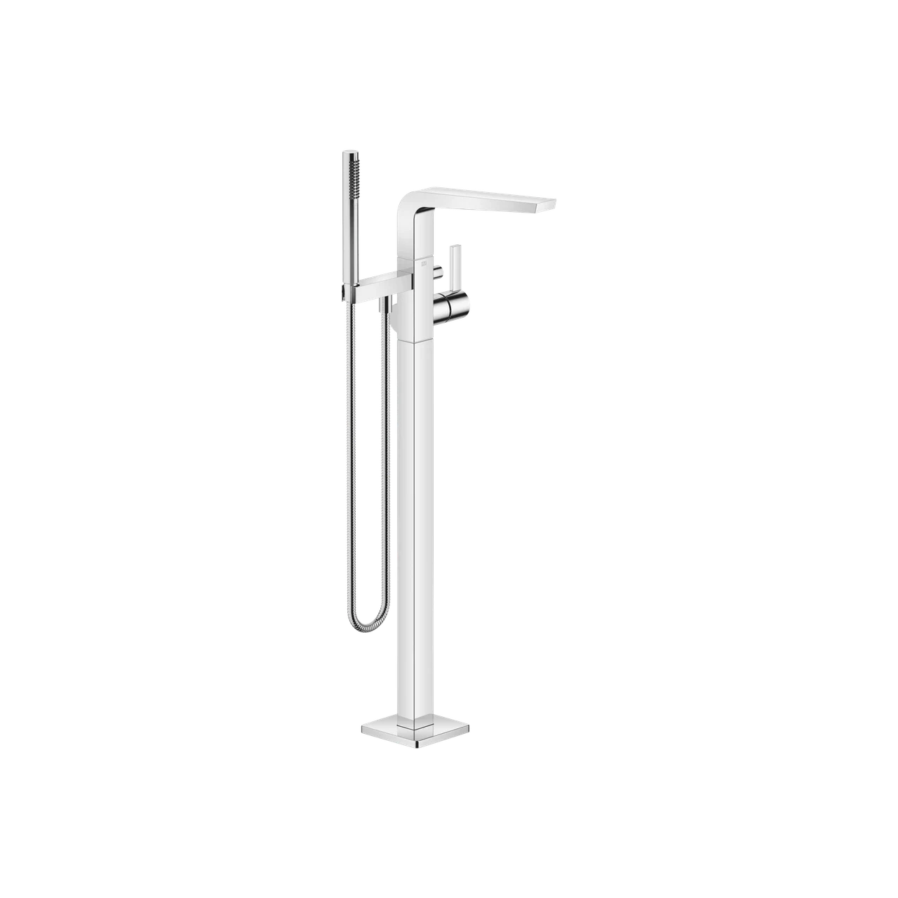 Dornbracht CL.1 Single-lever bath mixer with stand pipe for free-standing assembly with hand shower set 25863705