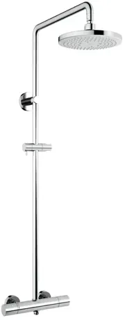 TOTO TOTO "G Shower" Thermostat Shower Column w/ 1-Mode Round Fixed Shower Head, w/o Hand Shower (TBW01402B) TBW01402BB