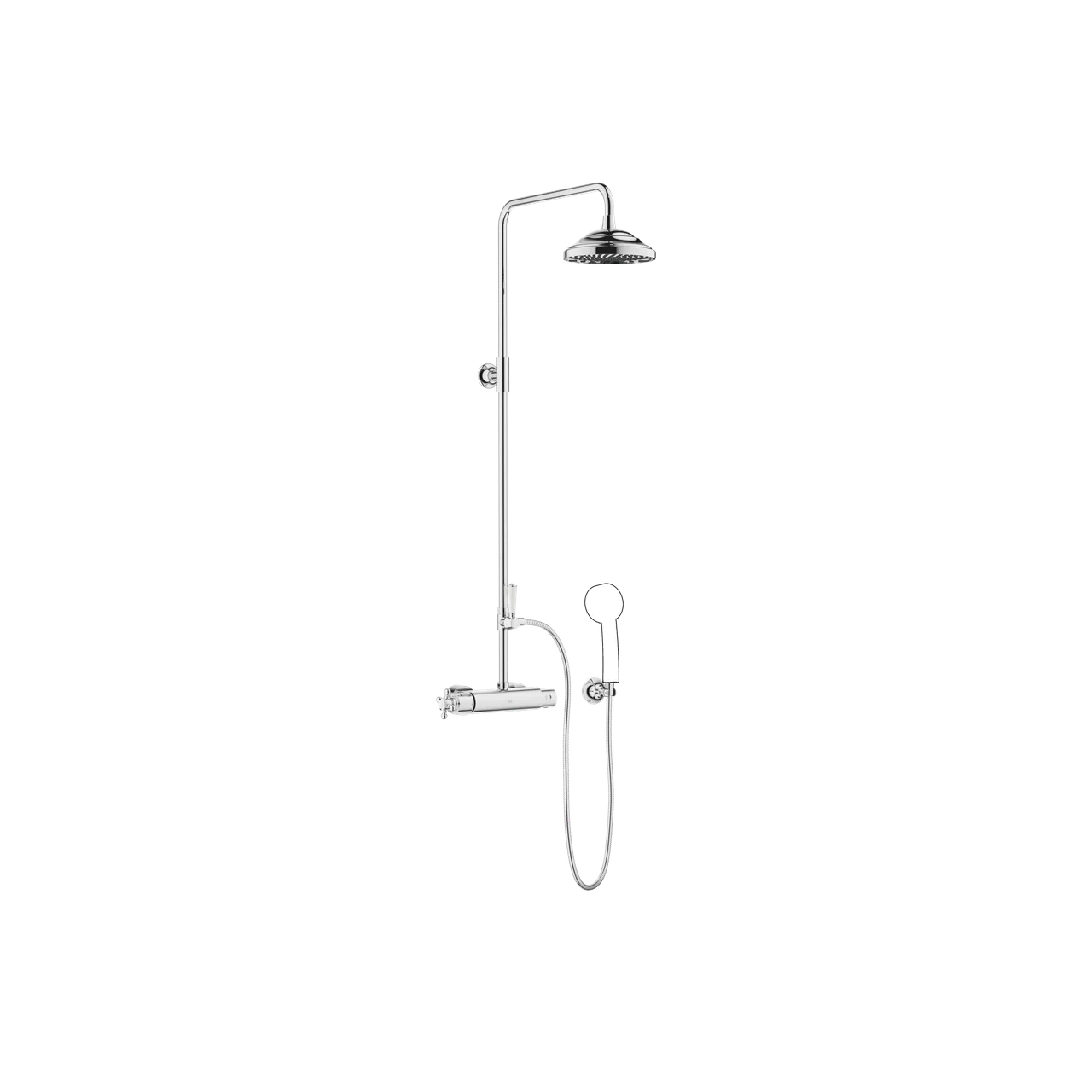 Dornbracht MADISON Showerpipe with shower thermostat without hand shower 200 mm 34459360