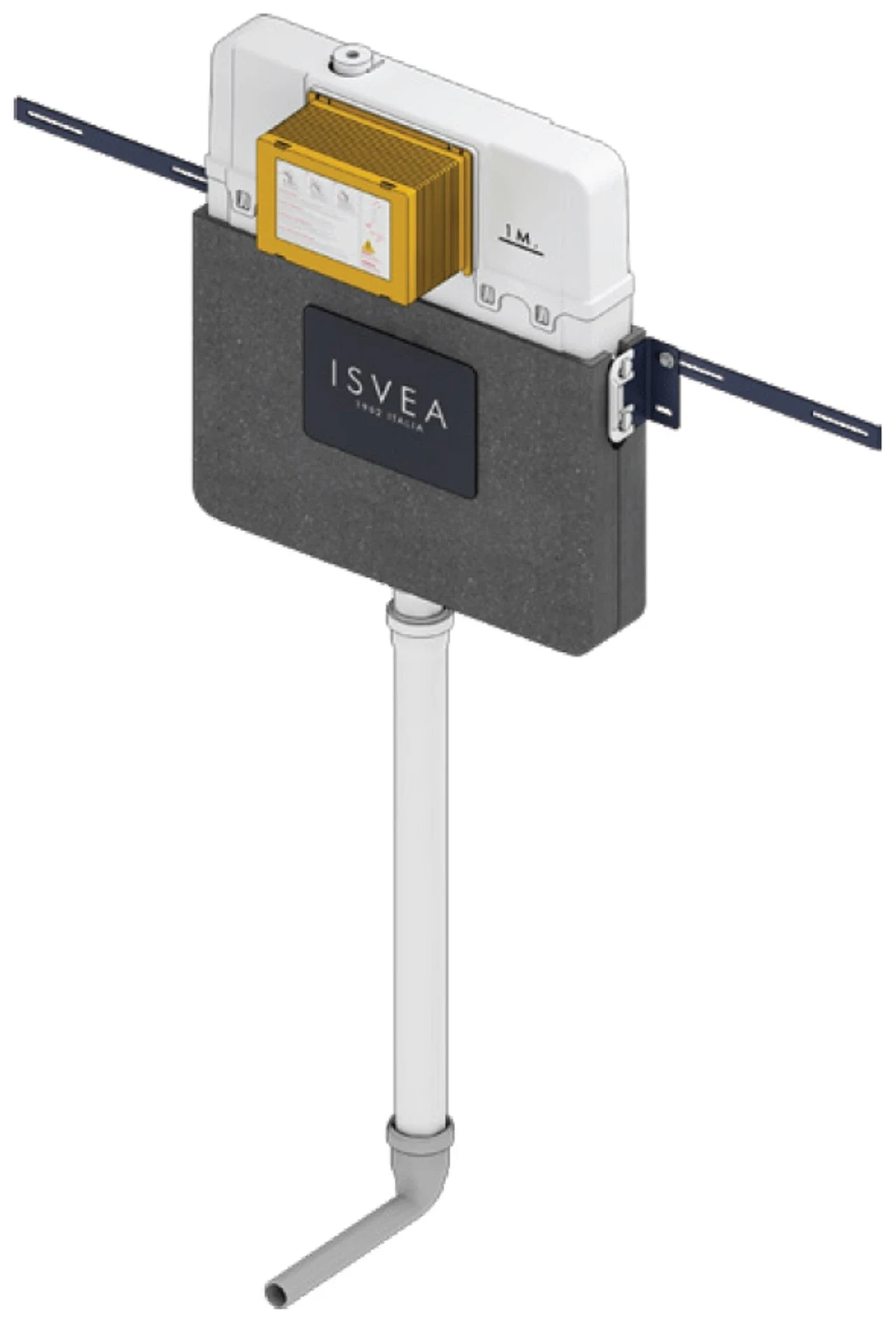 Isvea Durezza Squat Toilet Type Concealed Cistern 52DR0401I