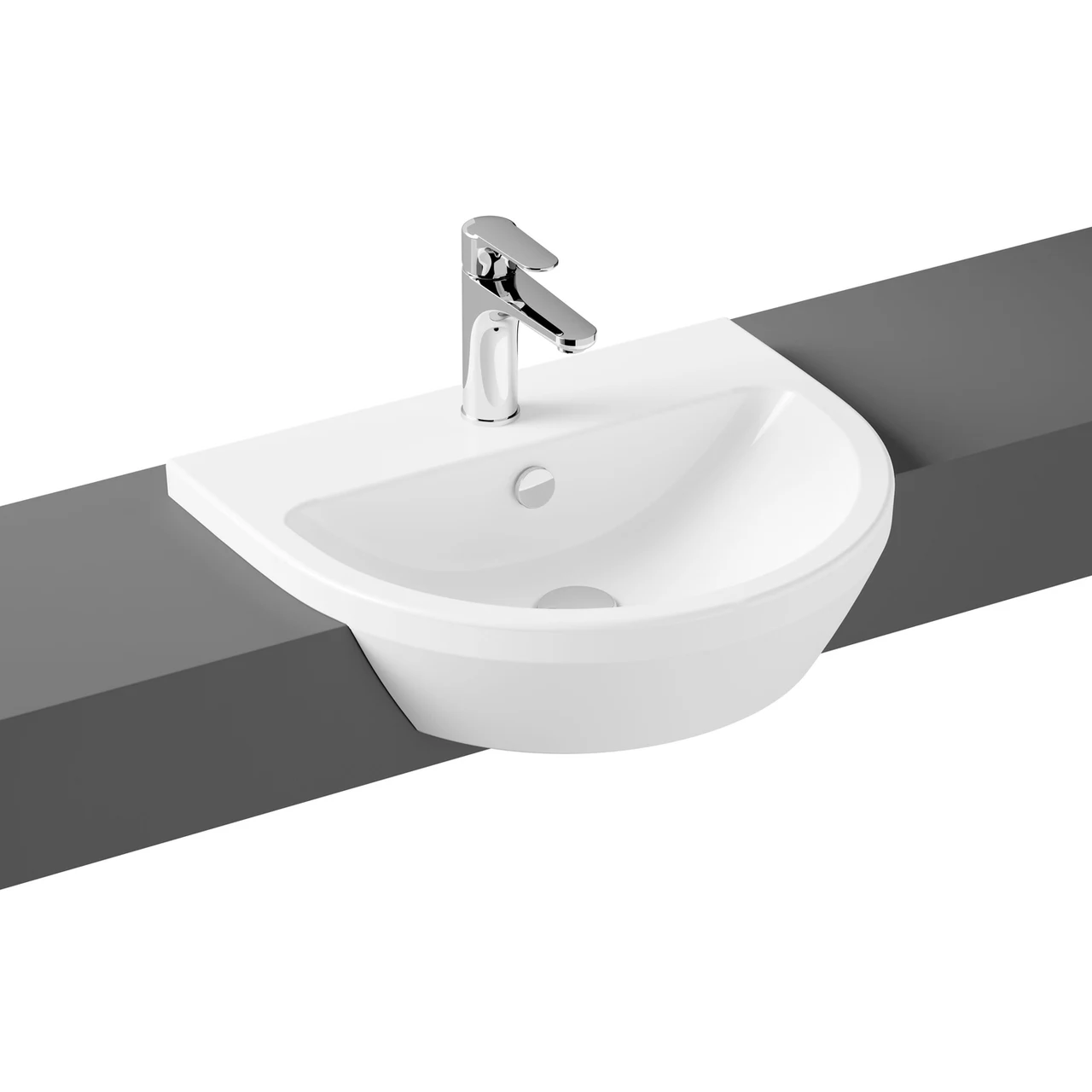 VitrA Integra Semi-Recessed Basin - 55cm 7337B003-0001