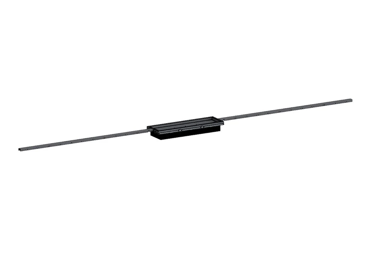 Dallmer Shower channel CeraFloor Connect black matt, 800 - 1500 mm