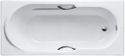 TOTO Enameled Cast Iron Bathtub w/out hand grip, 201L ( 1700W x 750D x 490H mm ) FBY1720NPE#W