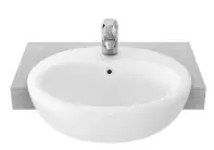 TOTO Semi Recessed Lavatory 1 Tap Hole (550 x 460mm)