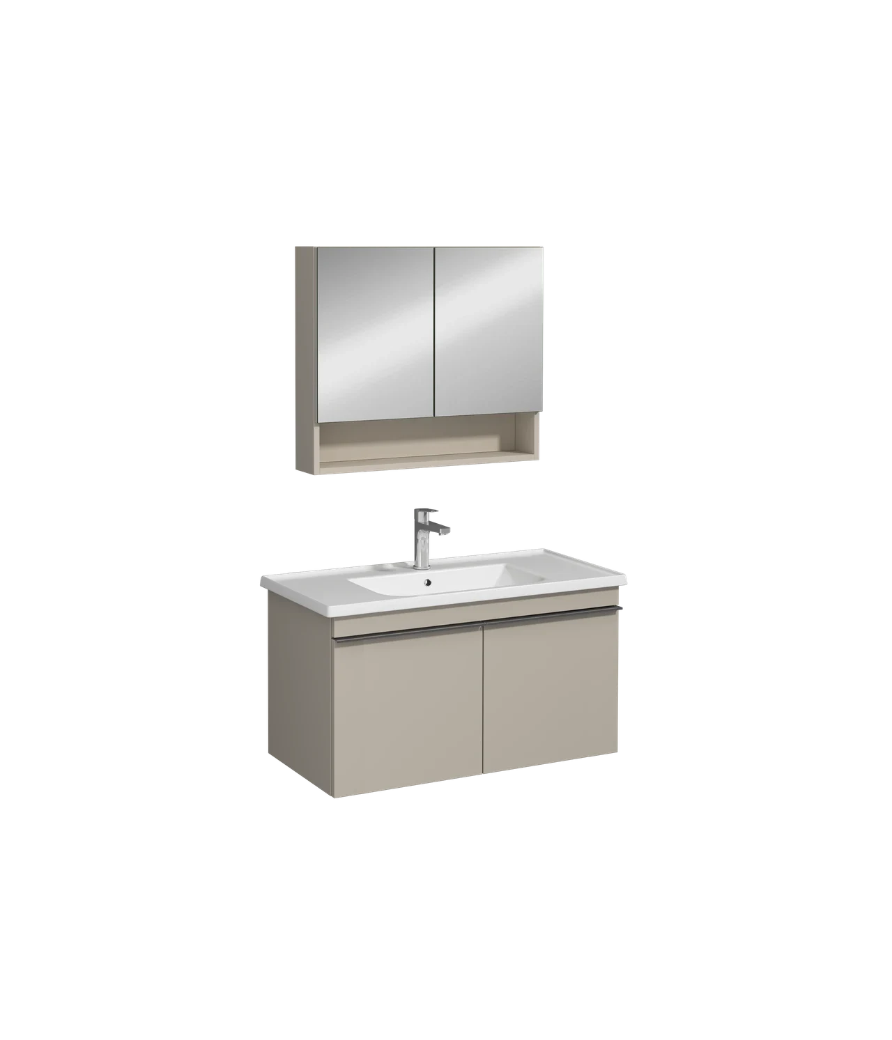 Isvea Terni Washbasin Cabinet Ash Gray 100 cm 22TE1022100I