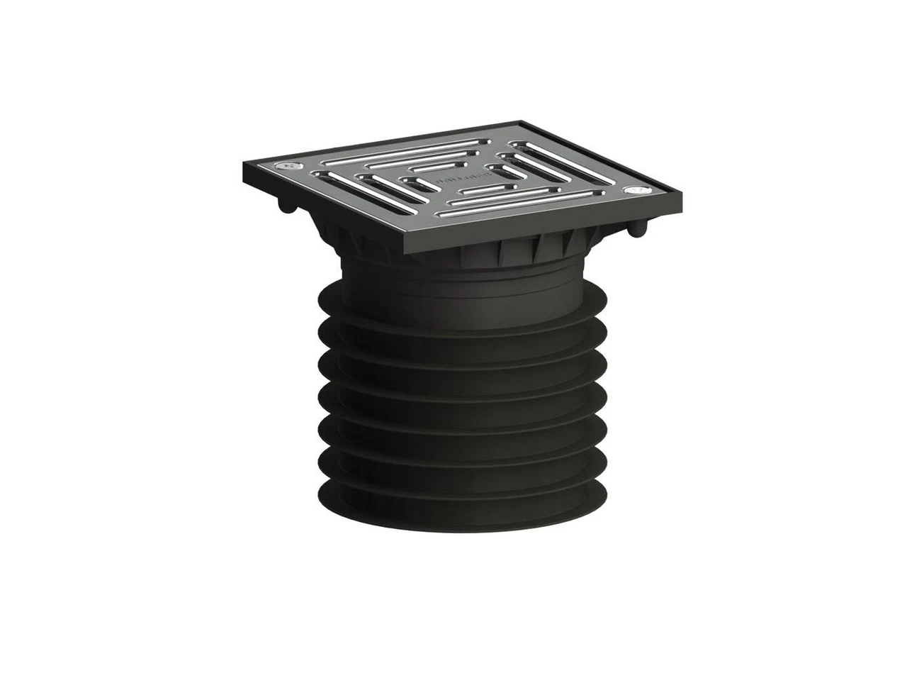 Dallmer Floor drain PRONTO K, secured, DN 100, 120 x 120 mm 700391