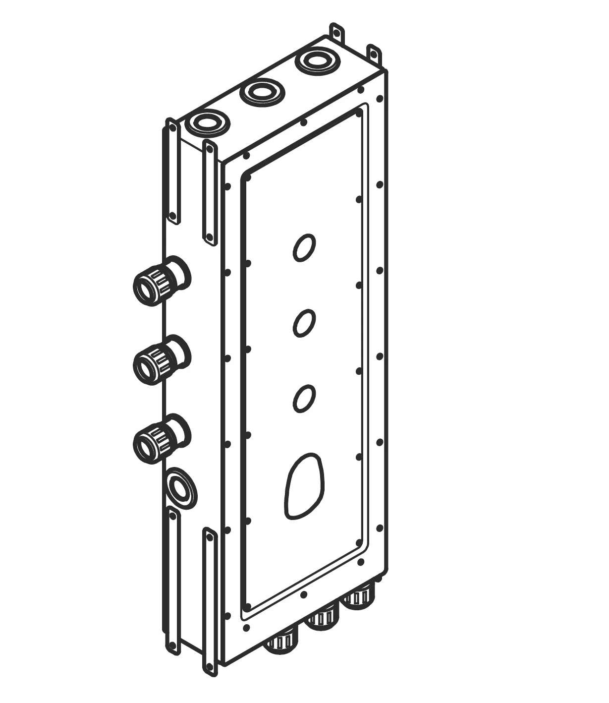 Dornbracht Drybox Thermostat module with 3 valves - 3953197090