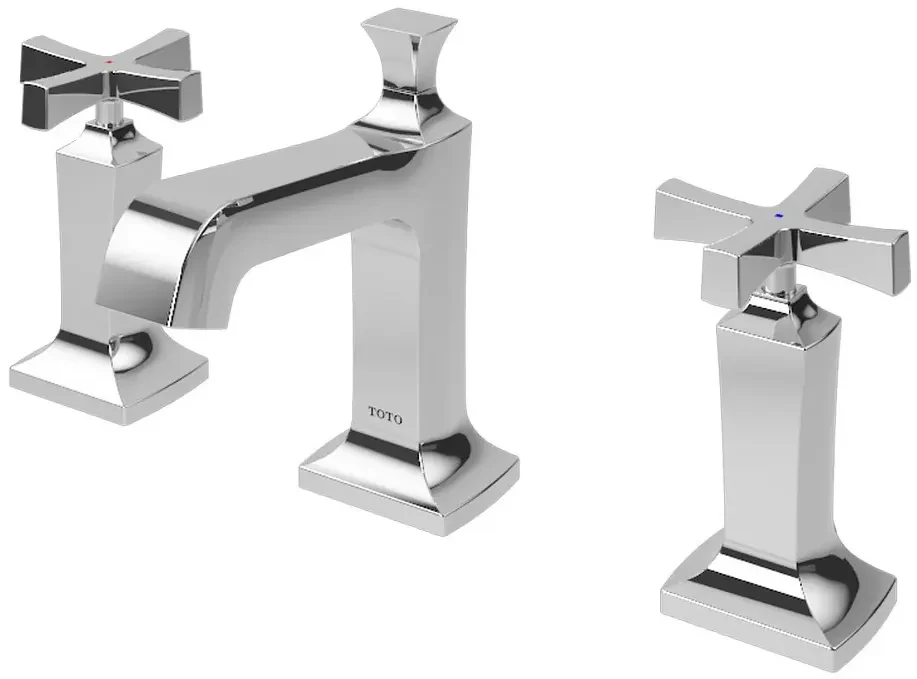 TOTO "Walton" Cross Handle Lavatory Faucet W/ 1 1/4" Pop-Up Waste TX119LWC