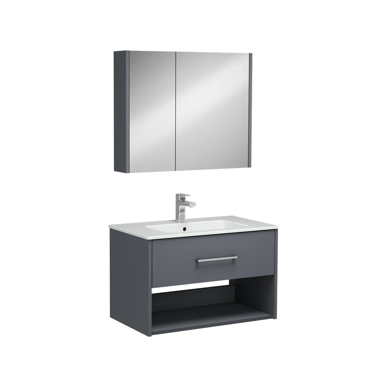 Isvea Combinato Washbasin Cabinet Single Drawer 80 cm 22CMS310080I