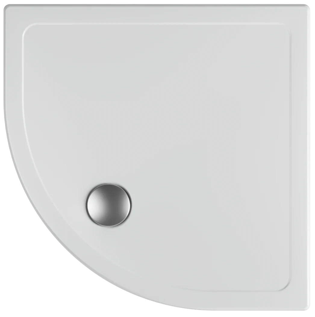 Isvea Flat Fireclay Ceramic Shower Tray 80x80cm Oval 10DT97494