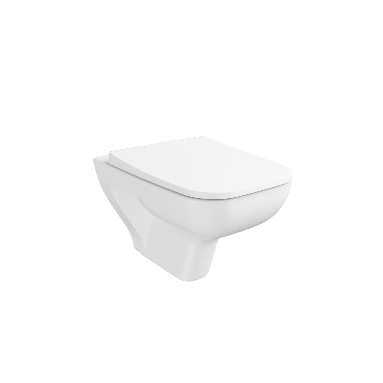 VitrA S20 Square Wall-Hung WC Pan, 52cm 7691L003-0075