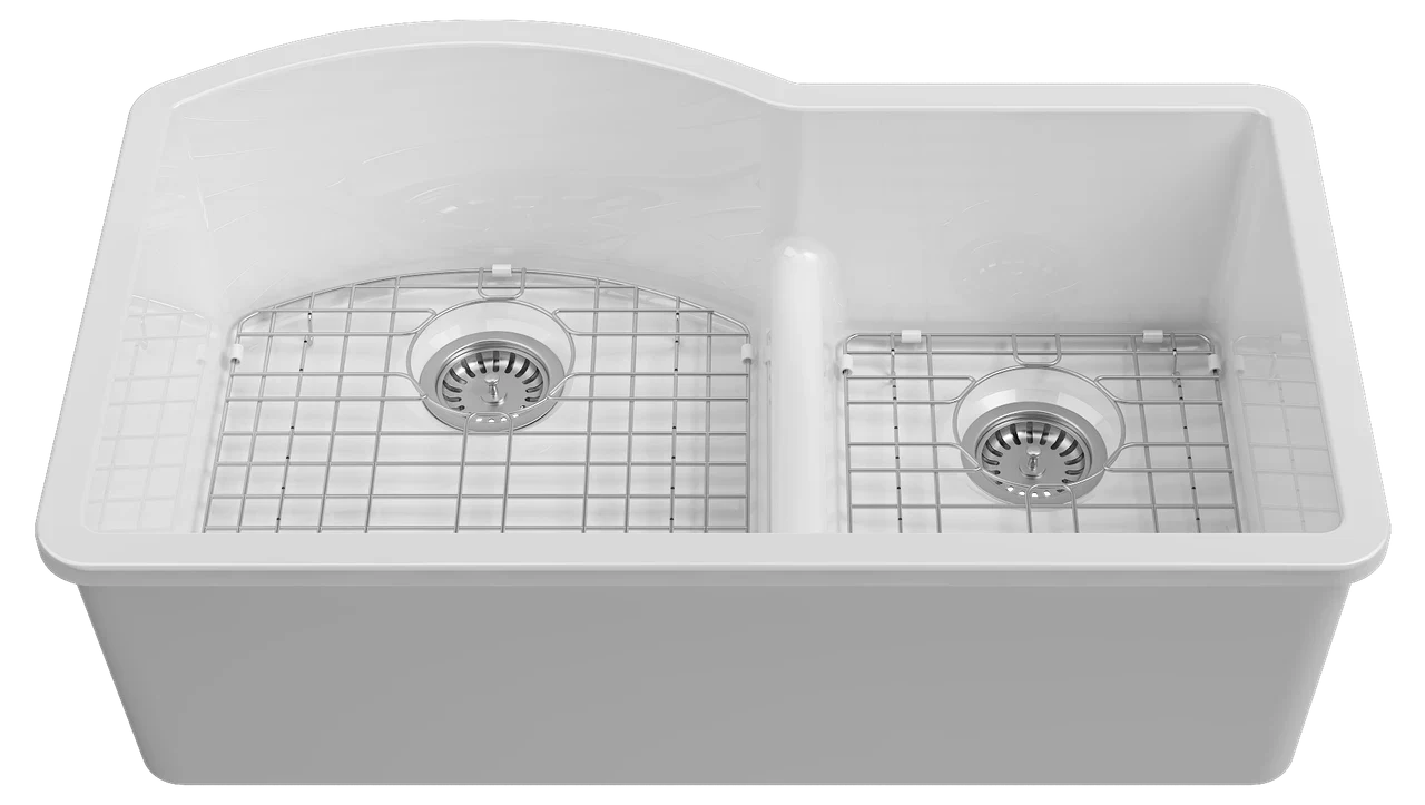 Isvea Padova Under-Counter Sink Double-Chamber 84 cm 10PDS80384