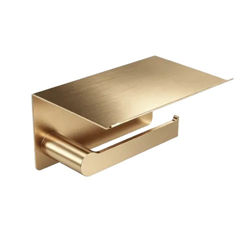 Oceandell Wall Mounted Toilet Roll Holder - Brushed Gold APW-002