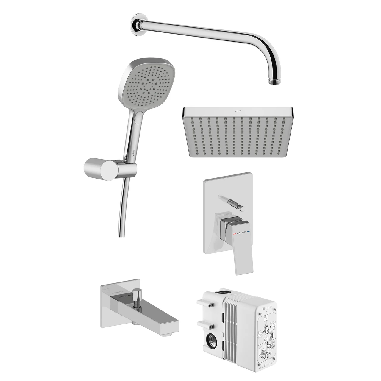 VitrA Minimax Square Concealed Bathroom Set A49325