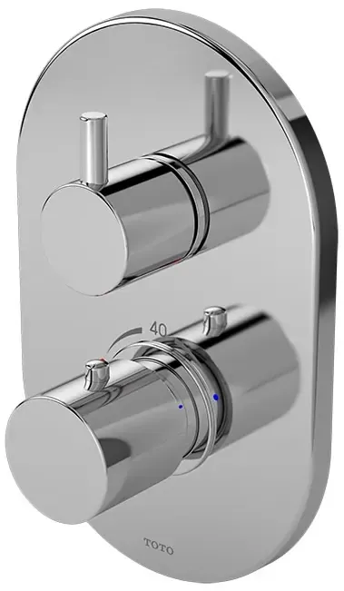 TOTO "Ego II" Thermostat Bath or Shower Mixer W/Stop Valve ( Old item is TX451SESBR ) TX451SESN