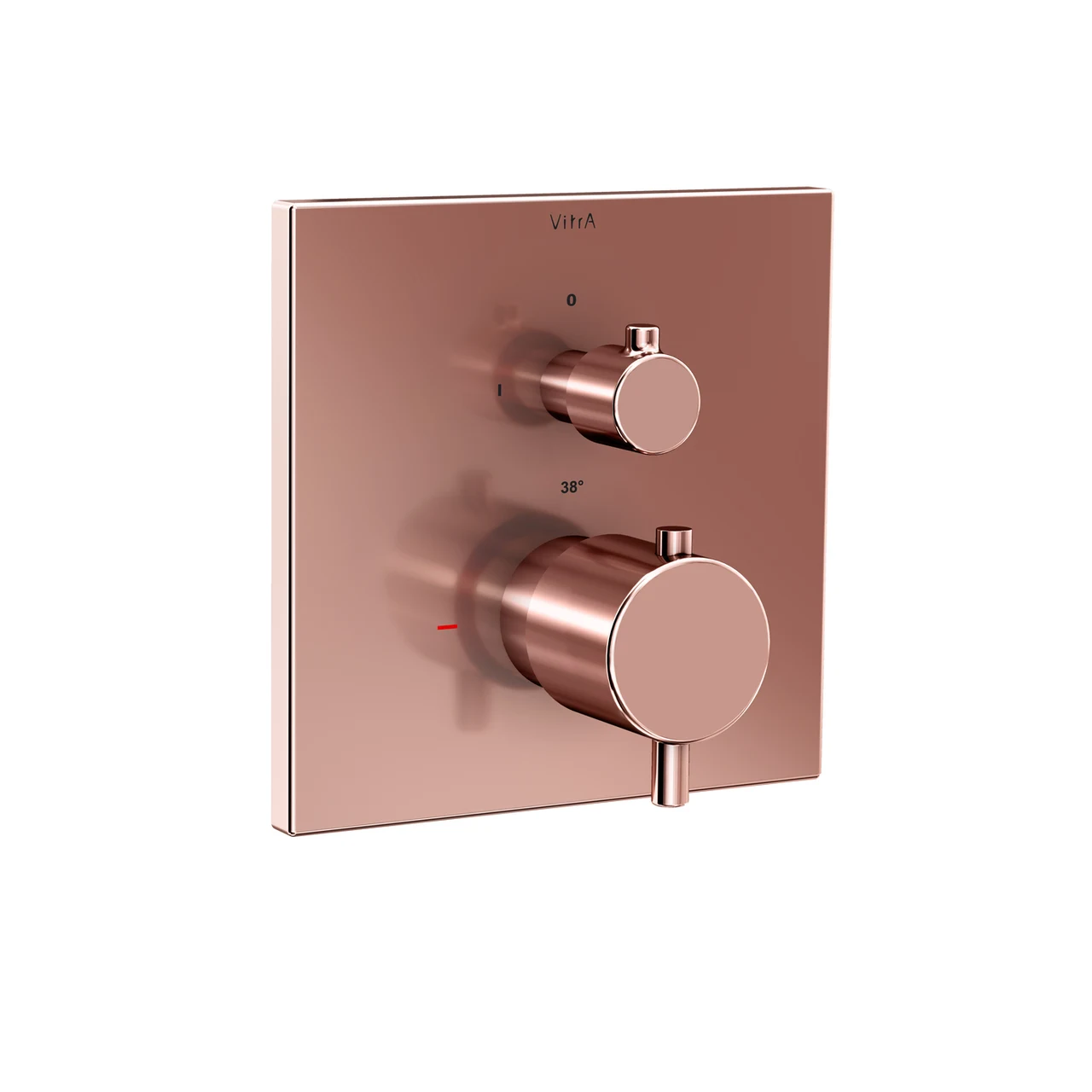 VitrA Aquaheat Thermostatic Built-in Bath/Shower Mixer - Square A4326829EXP