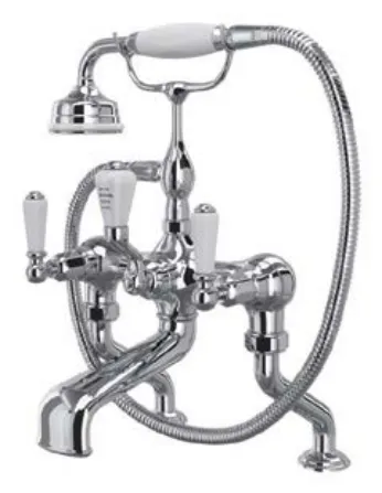 Perrin & Rowe Deck mounted bath shower mixer without shower attachment with levers handles 3500