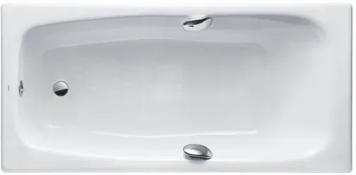 TOTO Enameled Cast Iron Bathtub w/out hand grip, 235L ( 1676W x 810D x 465H mm ) FBY1700PE#W