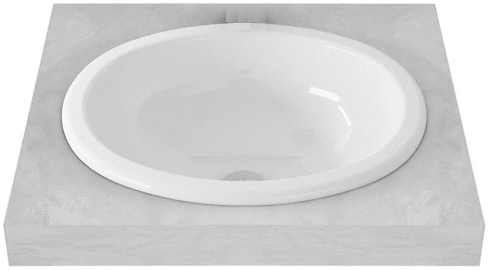 TOTO Self Rimming Lavatory (445 x 366 mm) LW565#W