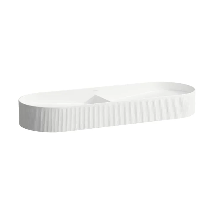 LAUFEN Washbasin bowl with outside texture 100 × 37 cm H812349