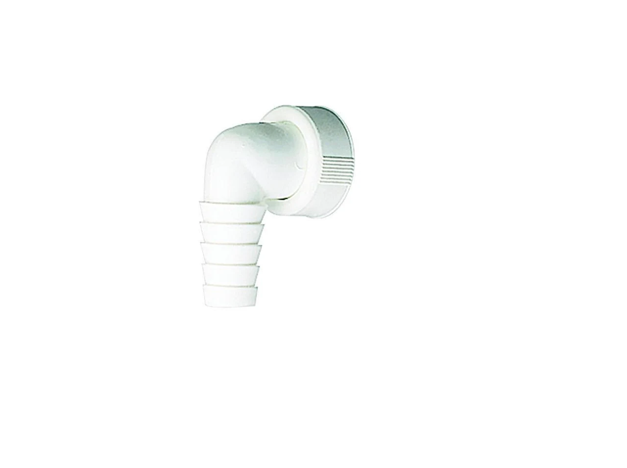 Dallmer Hose connector 90 degrees, white, 1" 090300