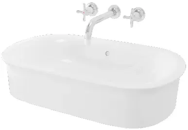 TOTO "Hayon" Console Lavatory (600 x 3700 x 130 mm) w/ bracket LW255JW/F#W