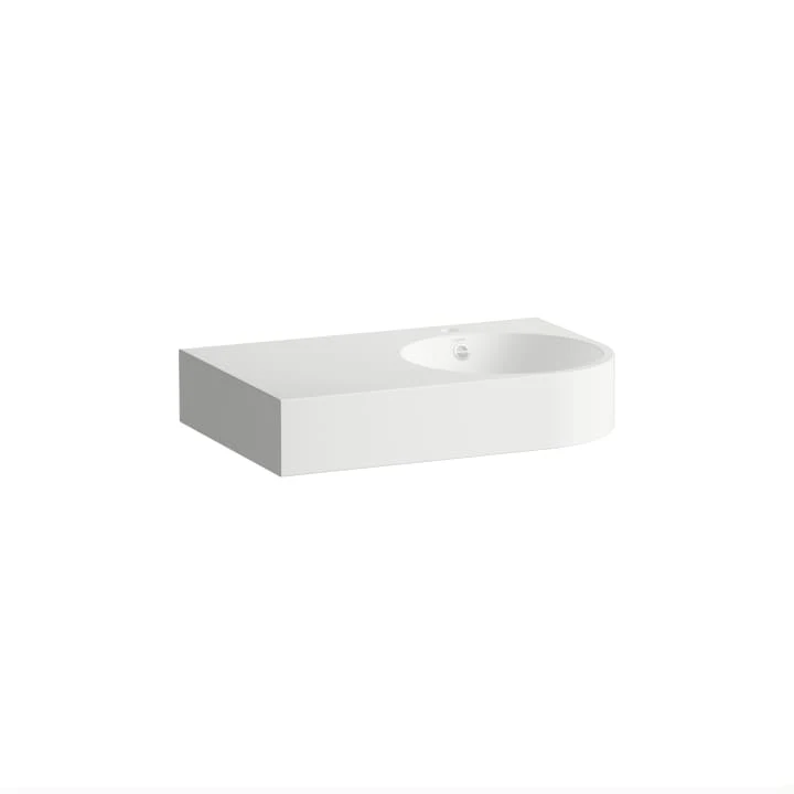 LAUFEN Washbasin, wall-hung 80 × 50 cm H510FM33991041