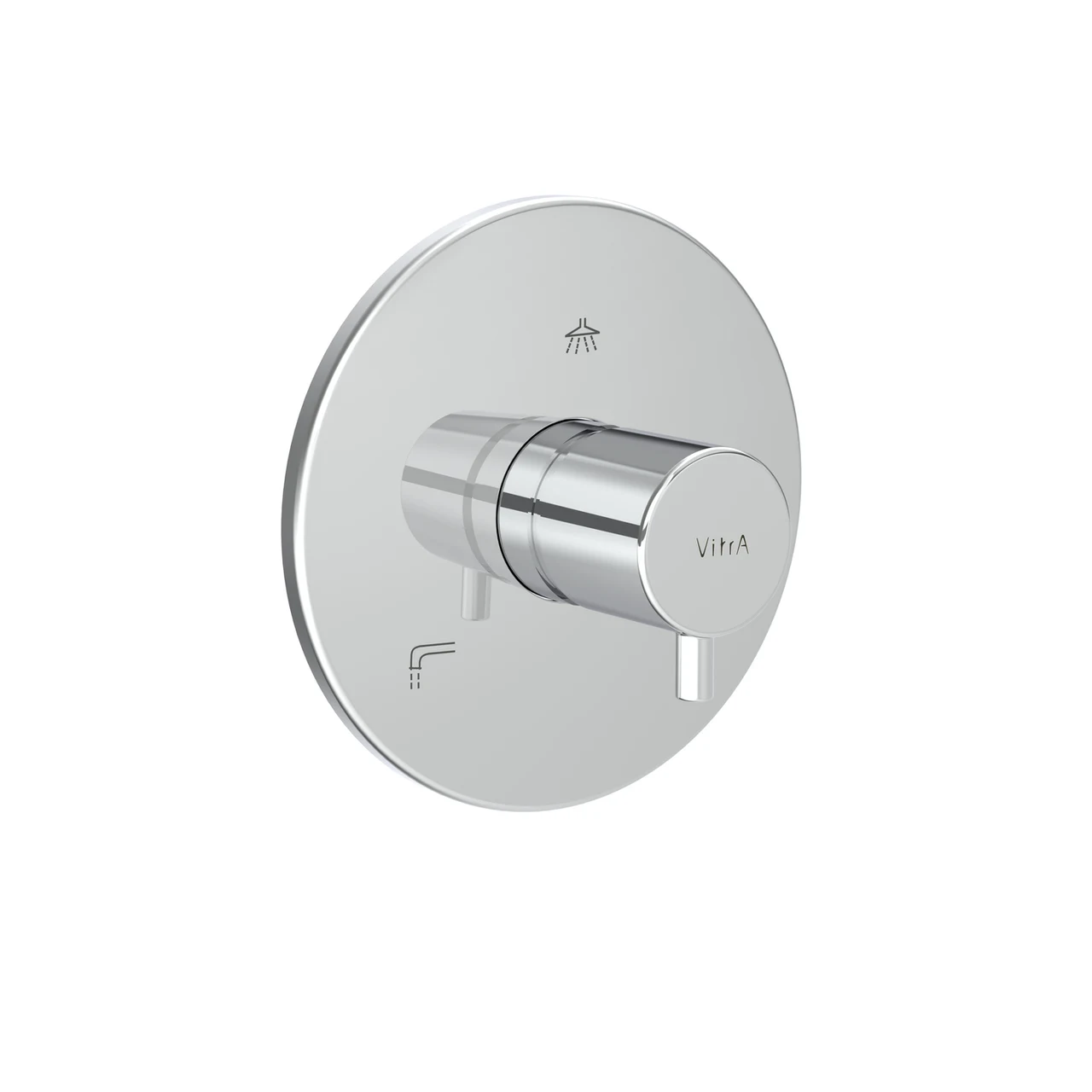 VitrA Aquaheat Thermostatic Built-in Diverter - Round A43378EXP
