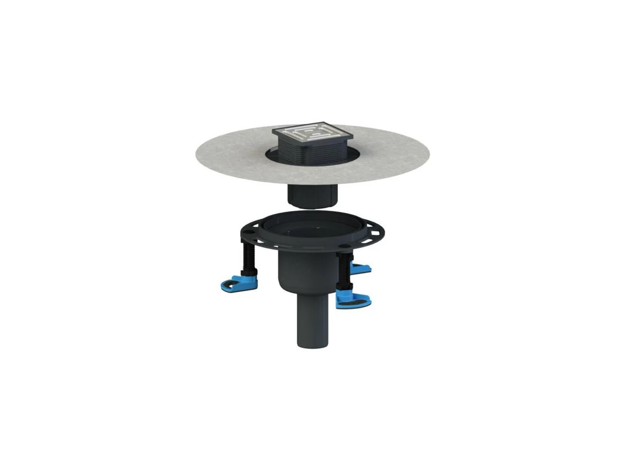Dallmer Floor drain DallDrain Pure vertical, DN 50/DN 100, 100 x 100 mm 517128