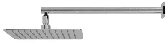 TOTO "Toja" Fixed Shower Head W/Pipe (L= 400 mm, 250x200 mm) (Wall Type)( Old Item is TX488ST ) TX488STN