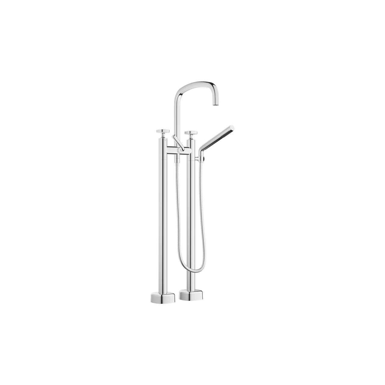 Dornbracht COYA Two-hole bath mixer for free-standing assembly with hand shower set 25943404