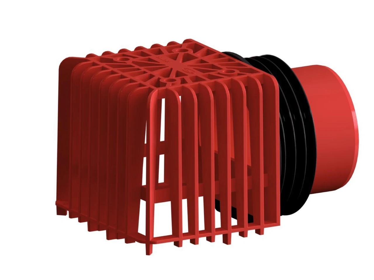 Dallmer Attic gravel guard with emergency drainage, 92 x 114 mm 635457