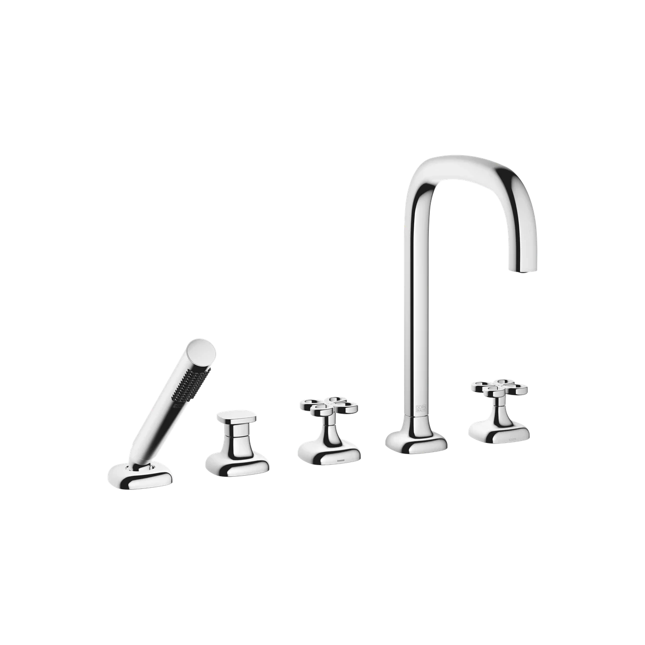 Dornbracht Five-hole bath mixer for deck mounting with diverter 27522424