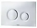 TOTO Dual Flush Panel ( Round Button ) Silver ( Matched with WH171A & WH172A ) MB174P#SS
