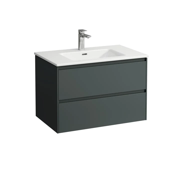 LAUFEN Slim washbasin with vanity unit 80 × 50 cm