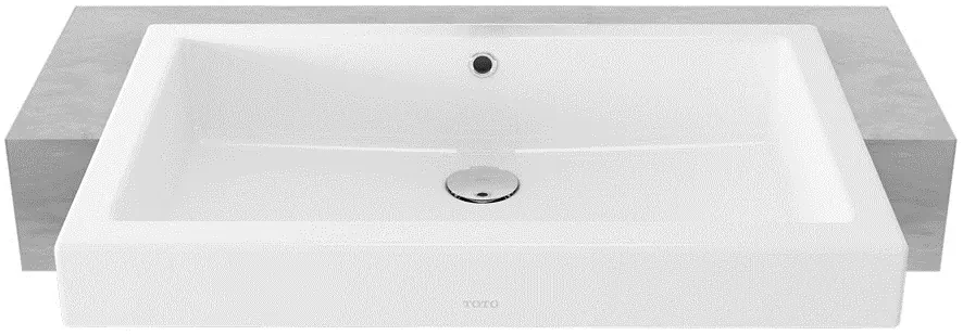 TOTO Semi Recessed Lavatory w/bracket (600 x 400 x 150mm) LW646JW/F#W