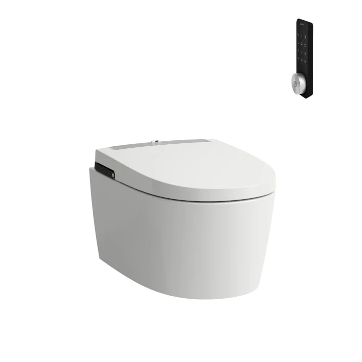 LAUFEN Shower toilet CLEANET ALVIA, wall-hung, rimless H821160