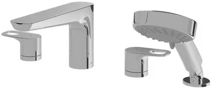 TOTO "Rei R" 4 Holes Bath & Shower Set