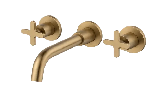 Oceandell Three-Hole Wall-Mounted Basin Mixer MHW-0001