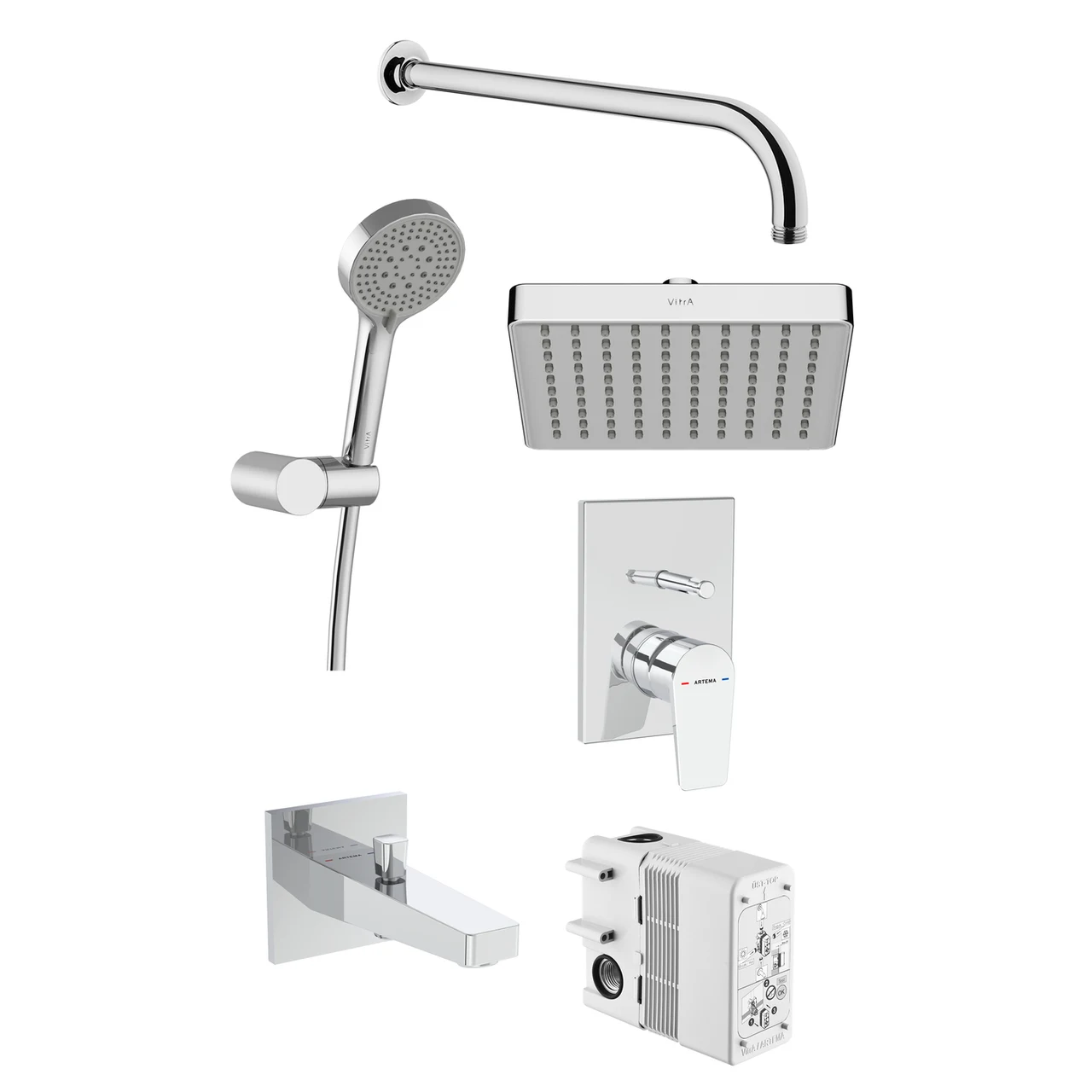 VitrA Flow Square Concealed Bathroom Set A49322