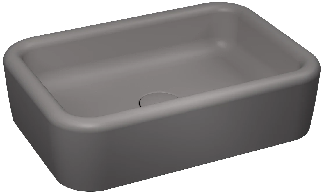 Isvea Curvo Counter-Top Washbasin 60cm Stone Gray 10CR67060-2V