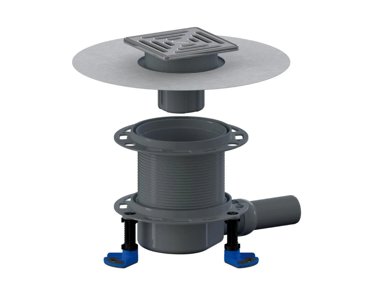 Dallmer Floor drain DallDrain Select Vario, DN 50, 150 x 150 mm 517050