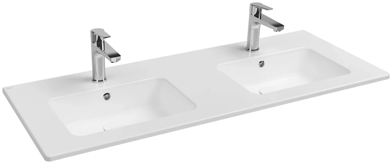 Isvea Sistema T Double-Chamber Flat Washbasin 121 cm 10SL50121