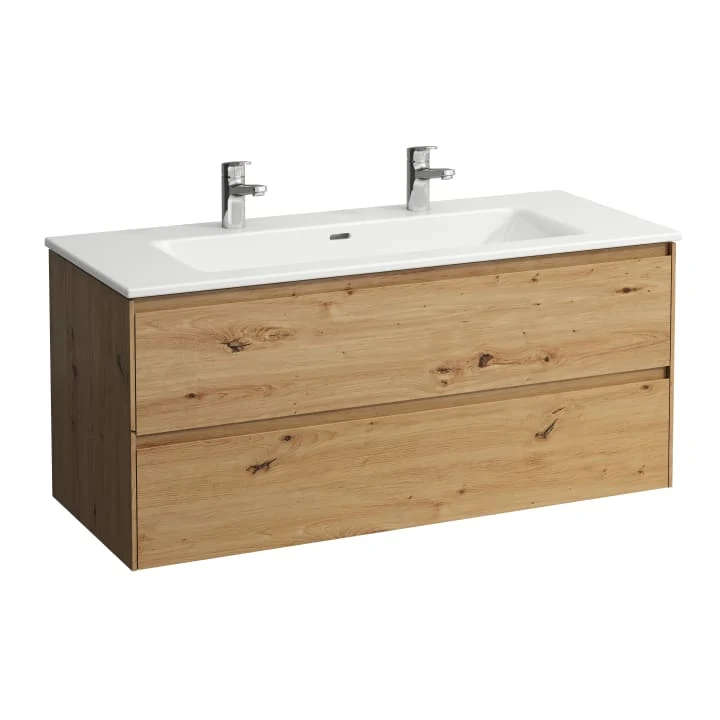 LAUFEN Slim washbasin with vanity unit 120 × 50 cm H864969