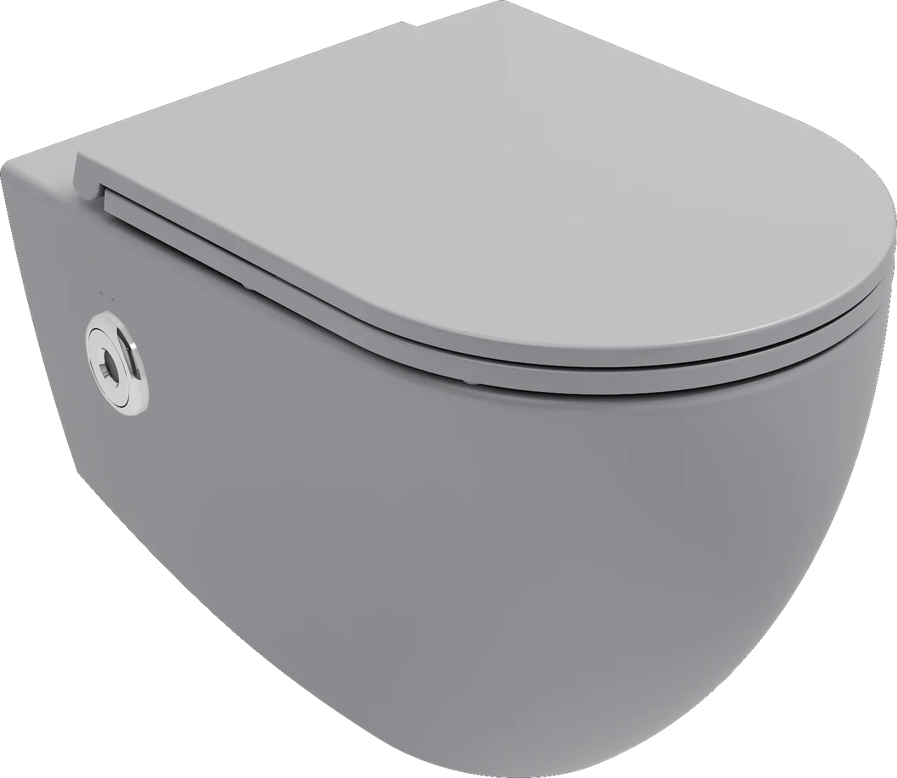 Isvea Infinity Due SensoClean Wall-Hung Toilet Stone Gray - VORTEX 10NFS1062I