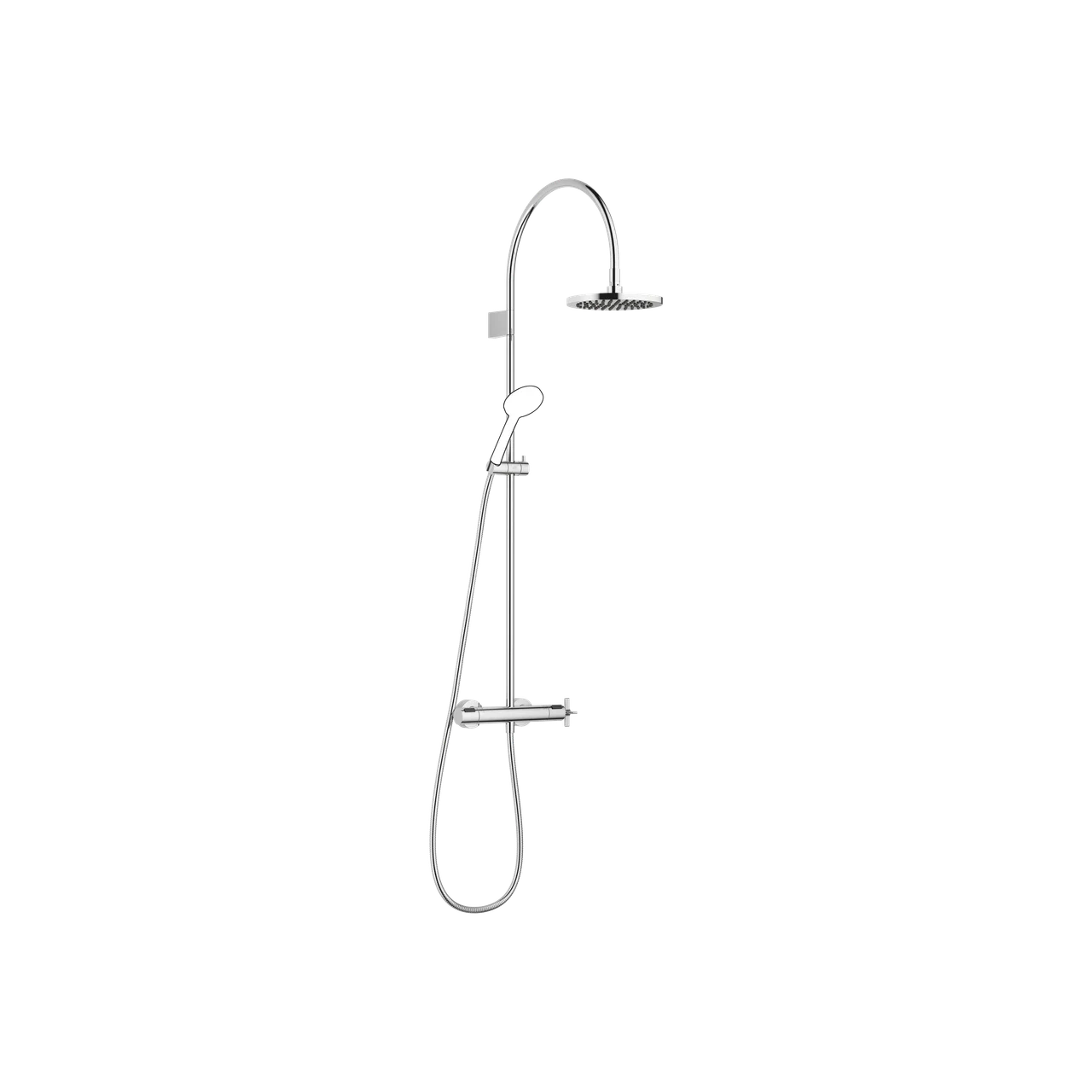 Dornbracht VAIA Shower pipe with shower thermostat without hand shower FlowReduce 220 mm 34464809