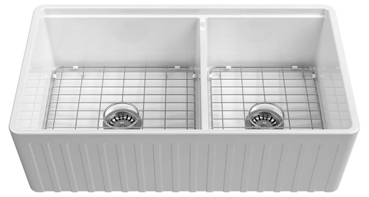 Isvea Ravenna Workstation American Sink Double-Chamber 84 cm 10RVS79284