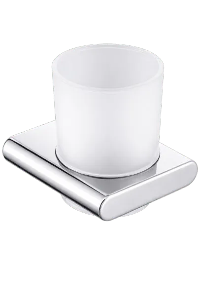 Oceandell Wall-mounted Round Glass Tumbler with Holder ALW-0001