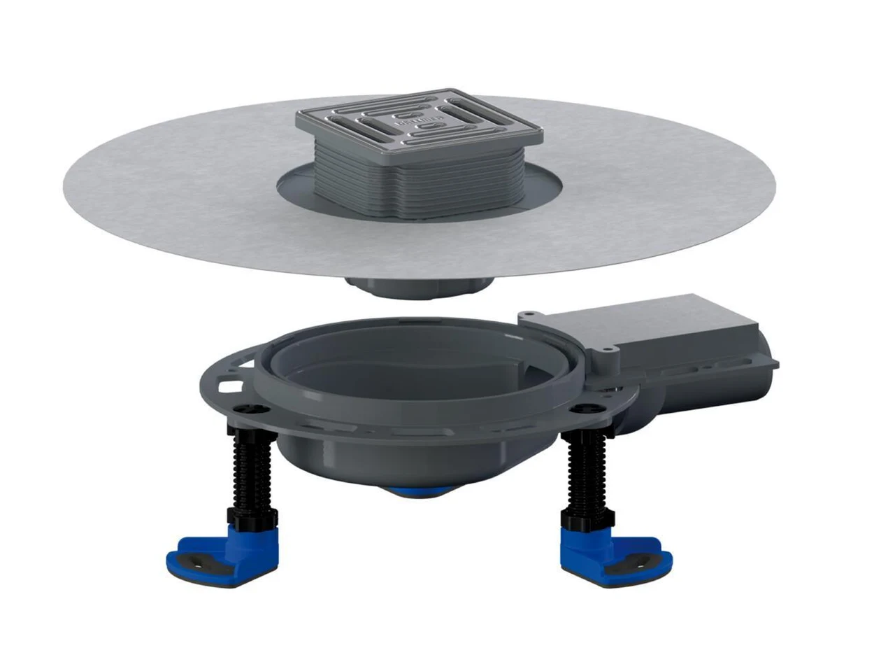 Dallmer Floor drain DallDrain Select Plan, DN 40, 100 x 100 mm 517081